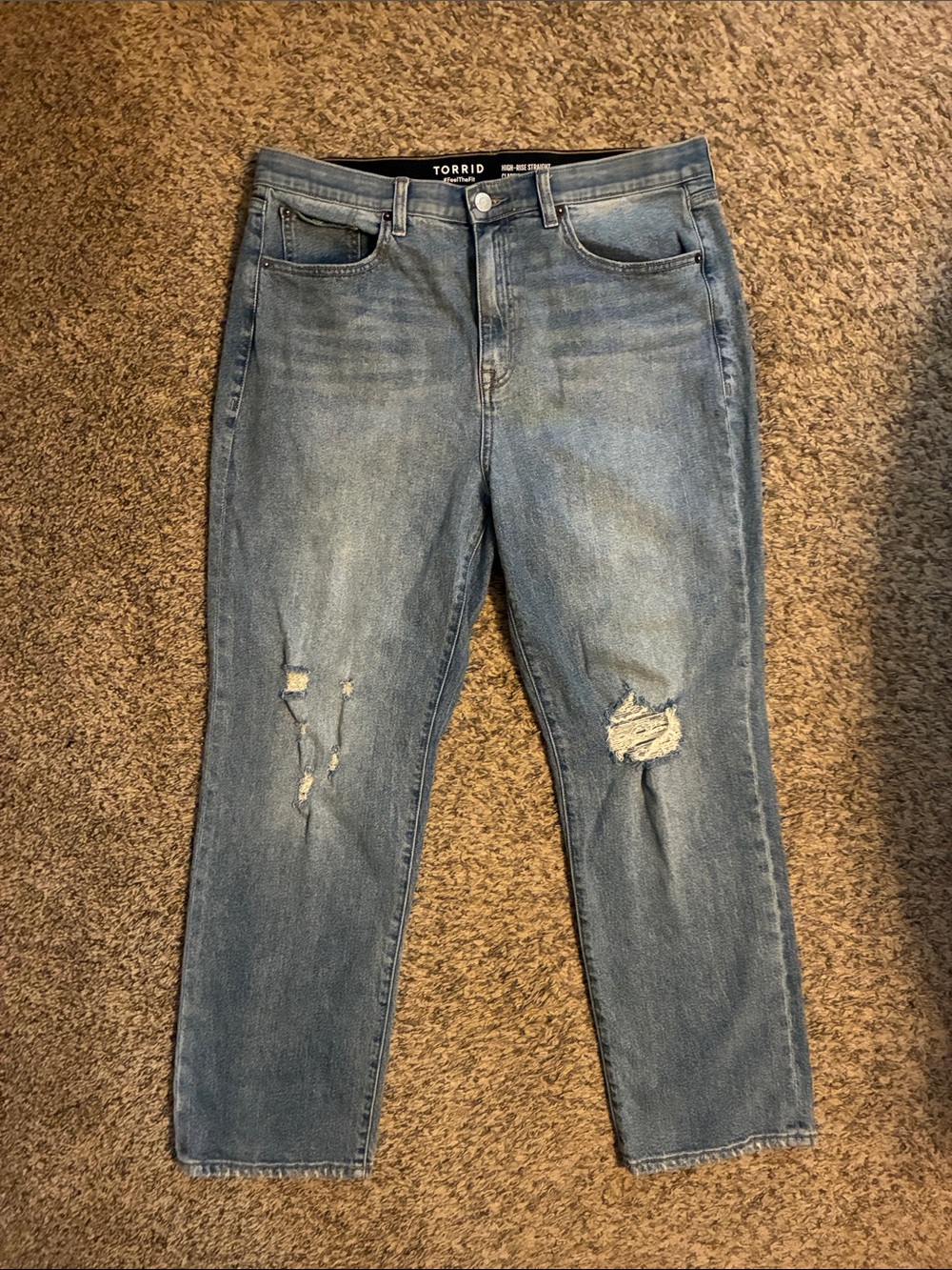 Torrid classic denim high rise Straight Jeans -size 14